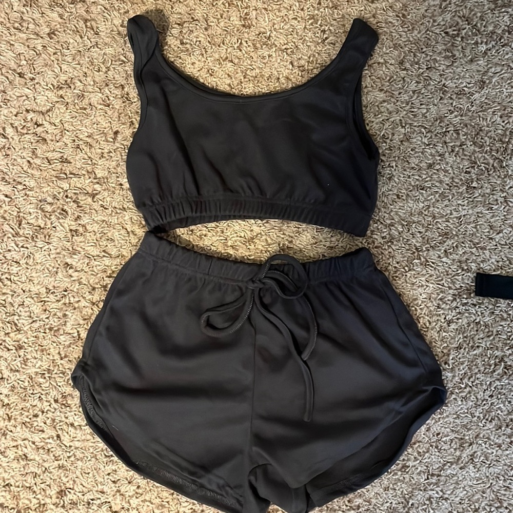 SHEIN cropped two piece set